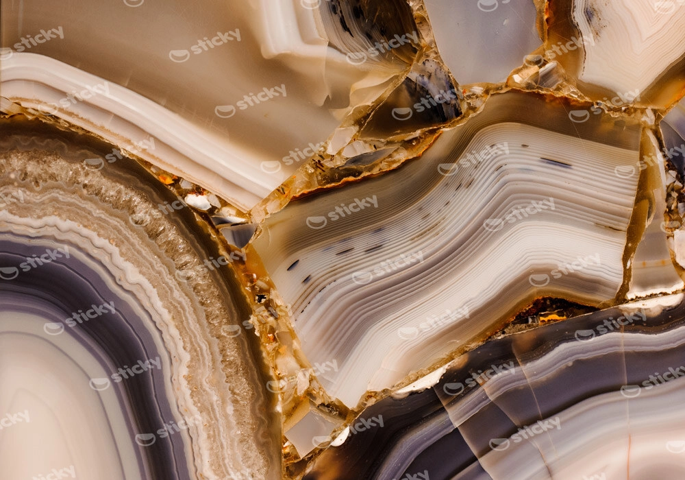 Πινακας σε καμβά POLISHED AGATE MACRO