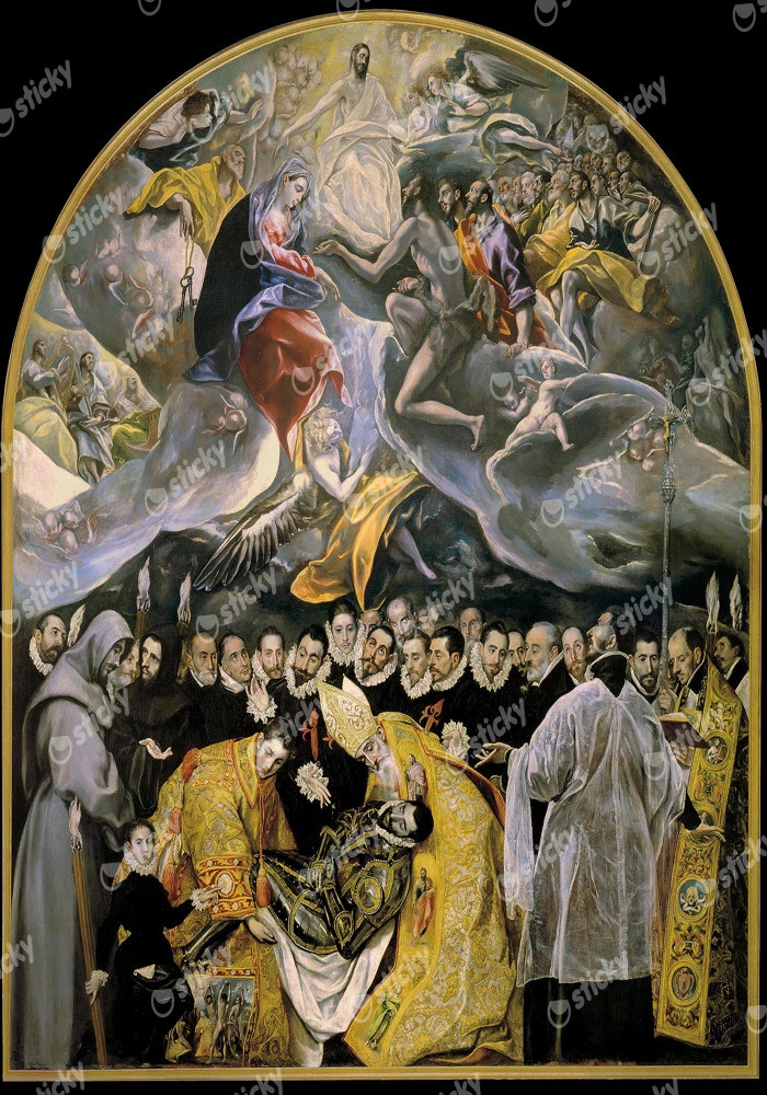 Πινακας σε καμβά EL GRECO - THE BURIAL OF THE COUNT OF ORGAZ