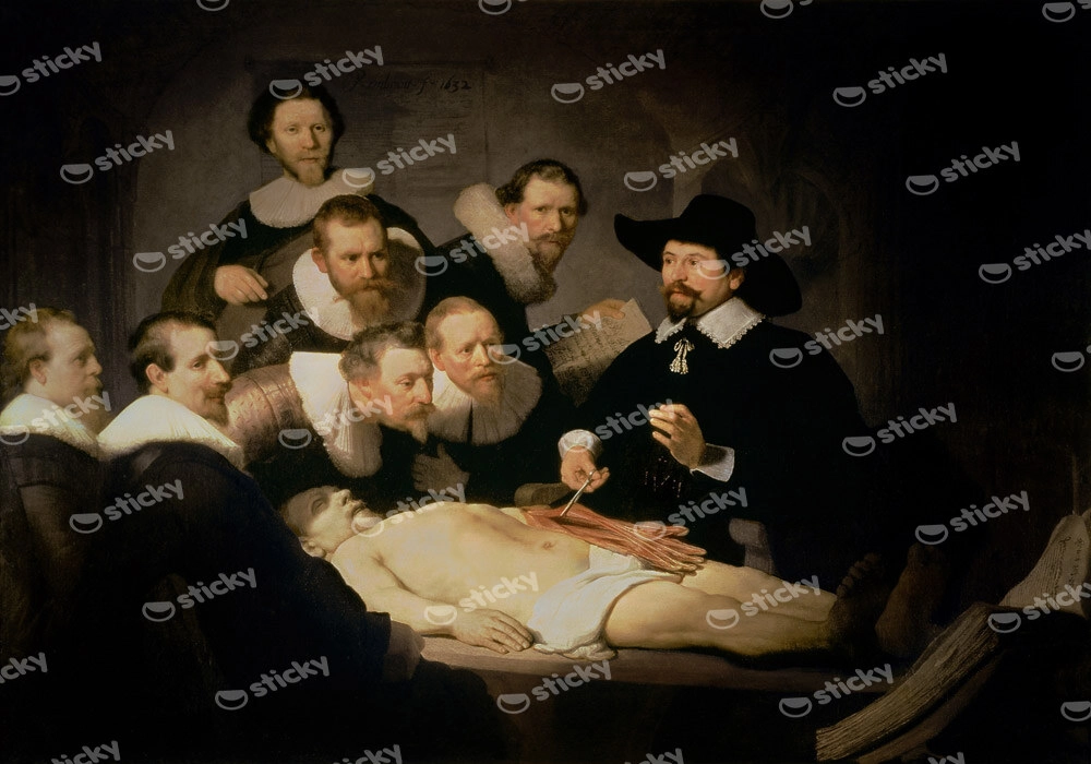 Πινακας σε καμβά REMBRANDT - ANATOMY LESSONS