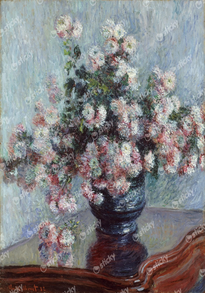 Πινακας σε καμβά MONET - CHRYSANTHEMUM