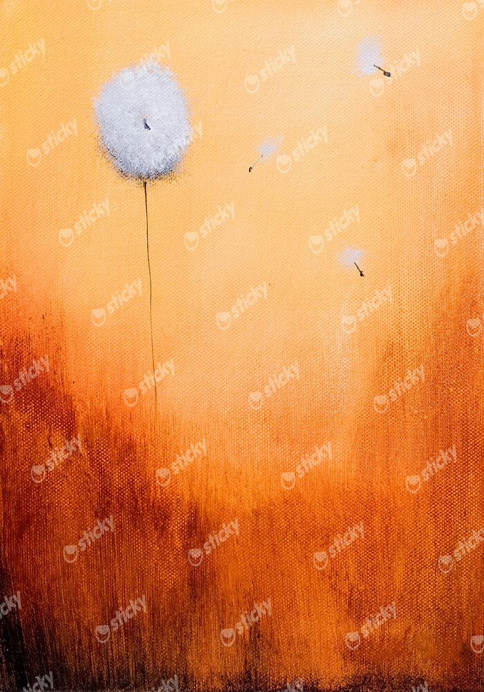 Πινακας σε καμβά DANDELION ABSTRACT