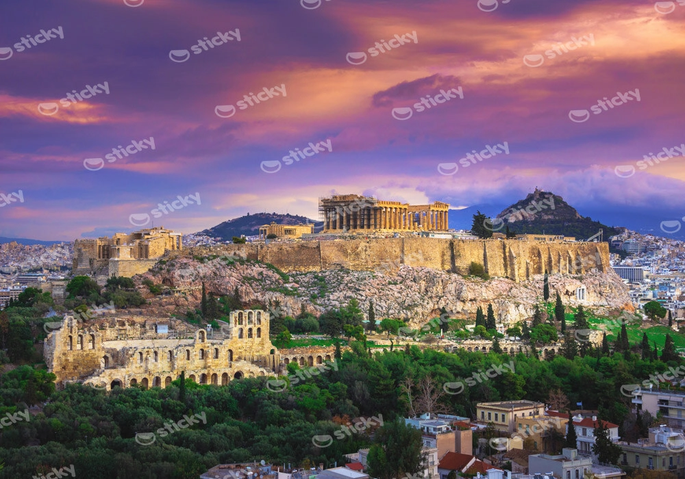 Πινακας σε καμβά RUINS OF ACROPOLIS