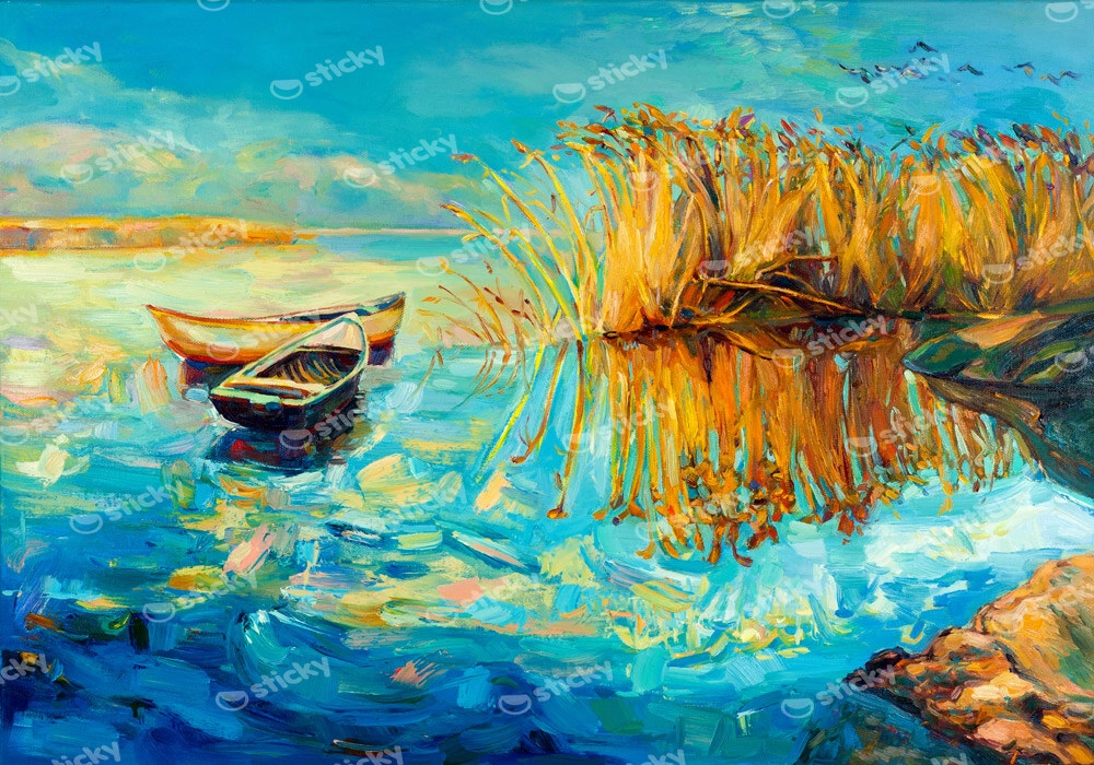 Πινακας σε καμβά BOAT 2