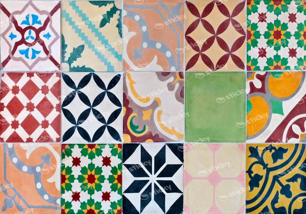 Πινακας σε καμβά PORTUGESE SET OF ORNAMENTAL TILES