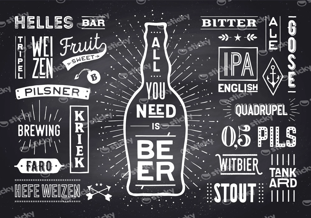 Πινακας σε καμβά BEER POSTER
