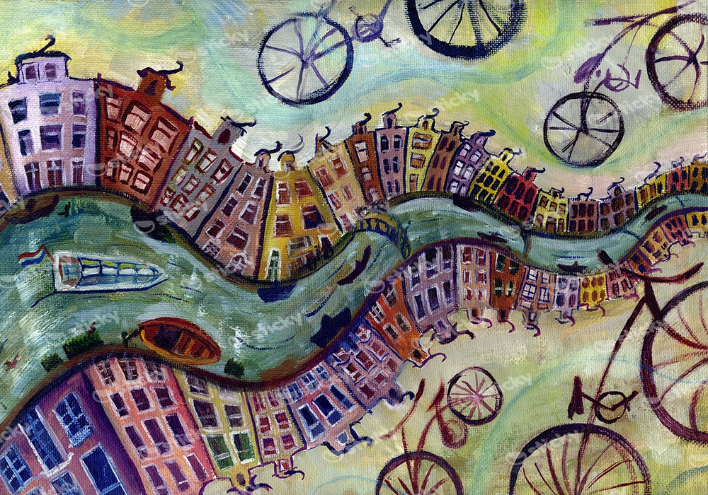 Πινακας σε καμβά AMSTERDAM OIL PAINTING