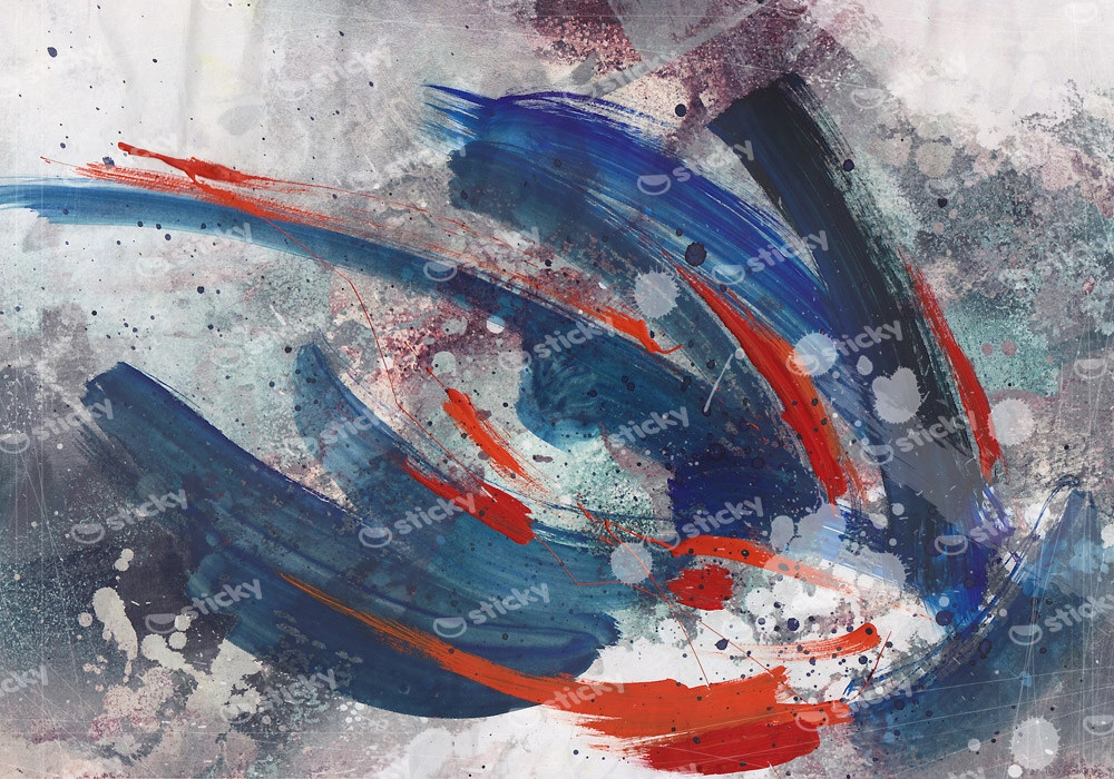 Πινακας σε καμβά EXPRESSIVE BRUSH STROKES
