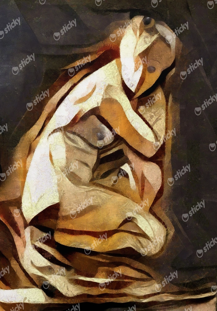 Πινακας σε καμβά ABSTRACT SURREAL IMAGES ANCIENT SCULPTURES CUBISM