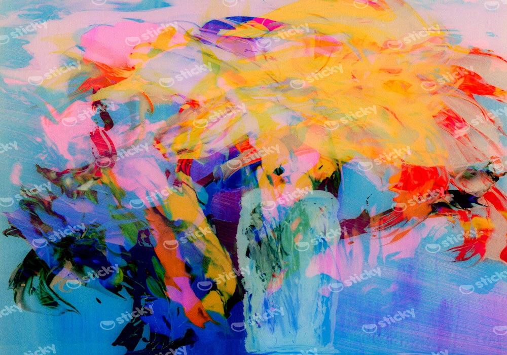 Πινακας σε καμβά ABSTRACT PAINTING ON GLASS