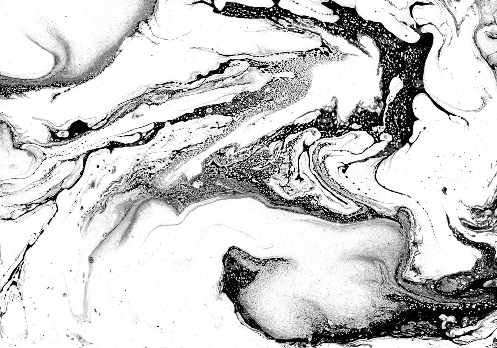 Πινακας σε καμβά BLACK INK MARBLE TEXTURE 4