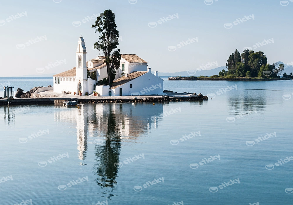 Πινακας σε καμβά PONTIKONISSI CORFU