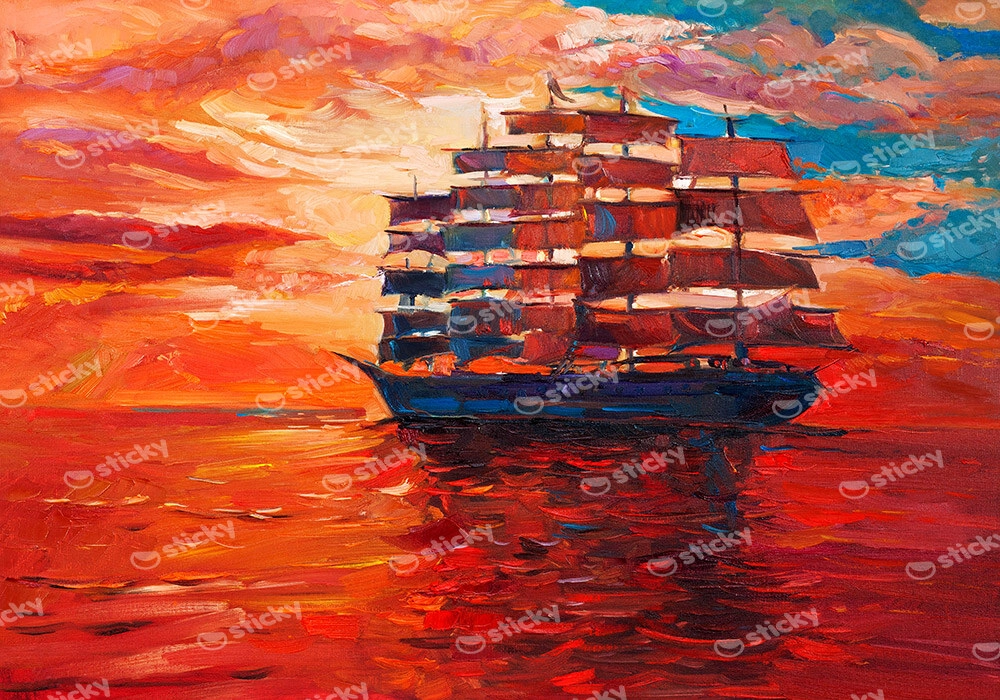 Πινακας σε καμβά SAILING FRIGATE