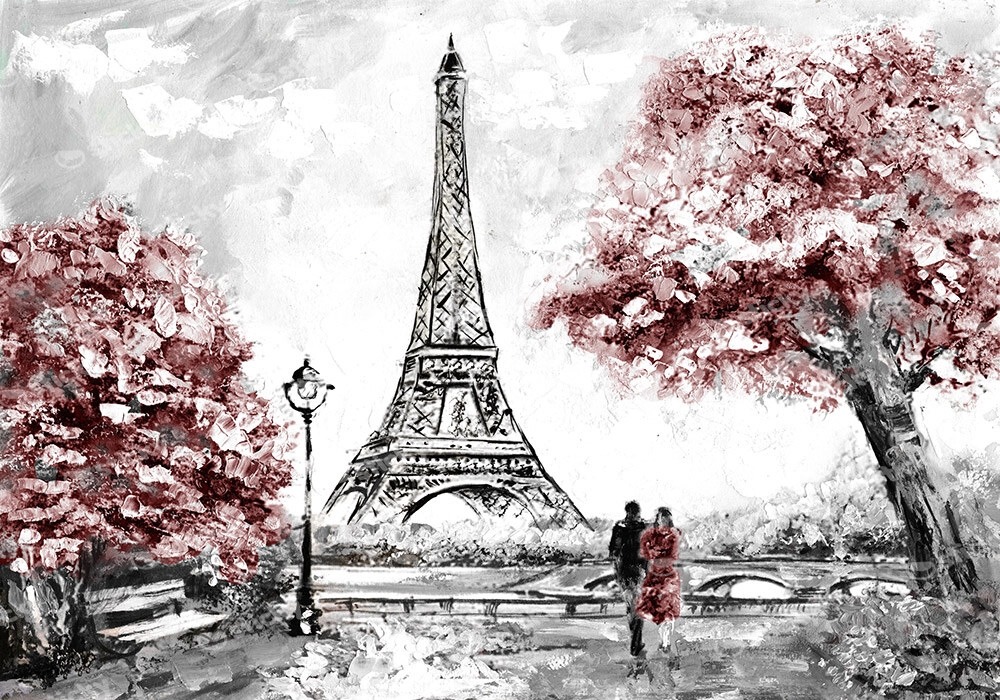 Πινακας σε καμβά STREET VIEW OF PARIS