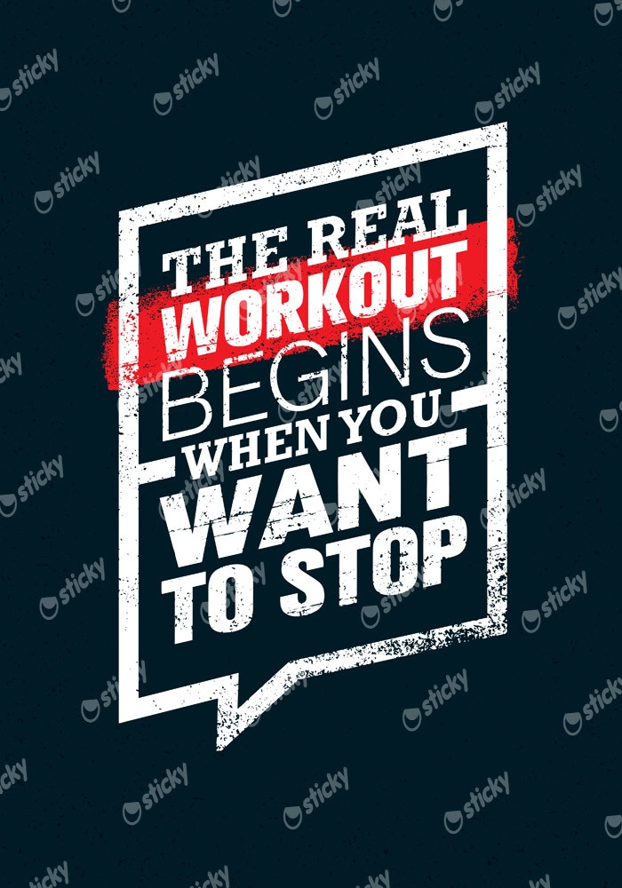 Πινακας σε καμβά THE REAL WORKOUT