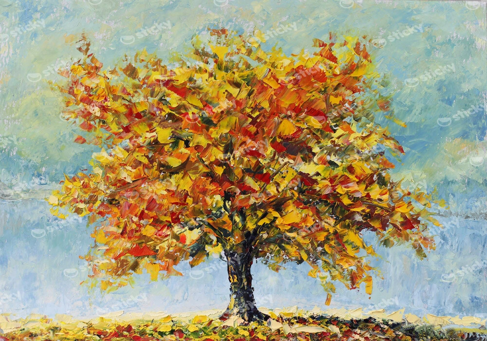 Πινακας σε καμβά LONELY TREE
