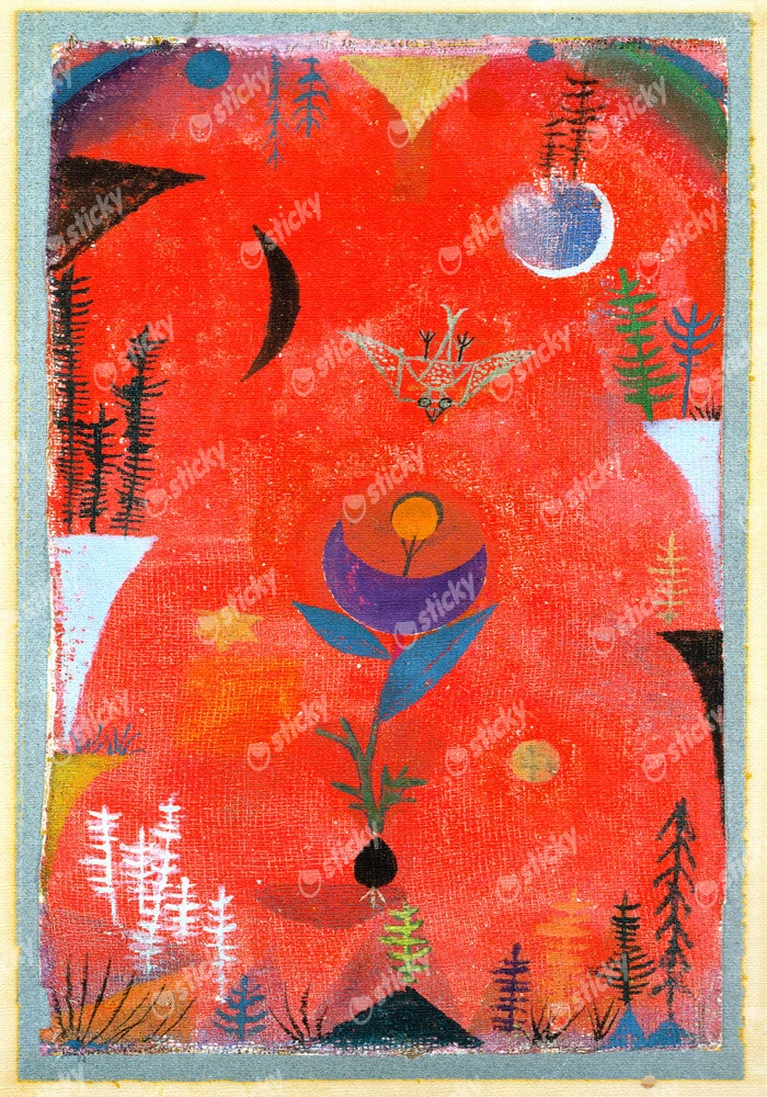 Πίνακας σε καμβά PAUL KLEE - FLOWER MYTH