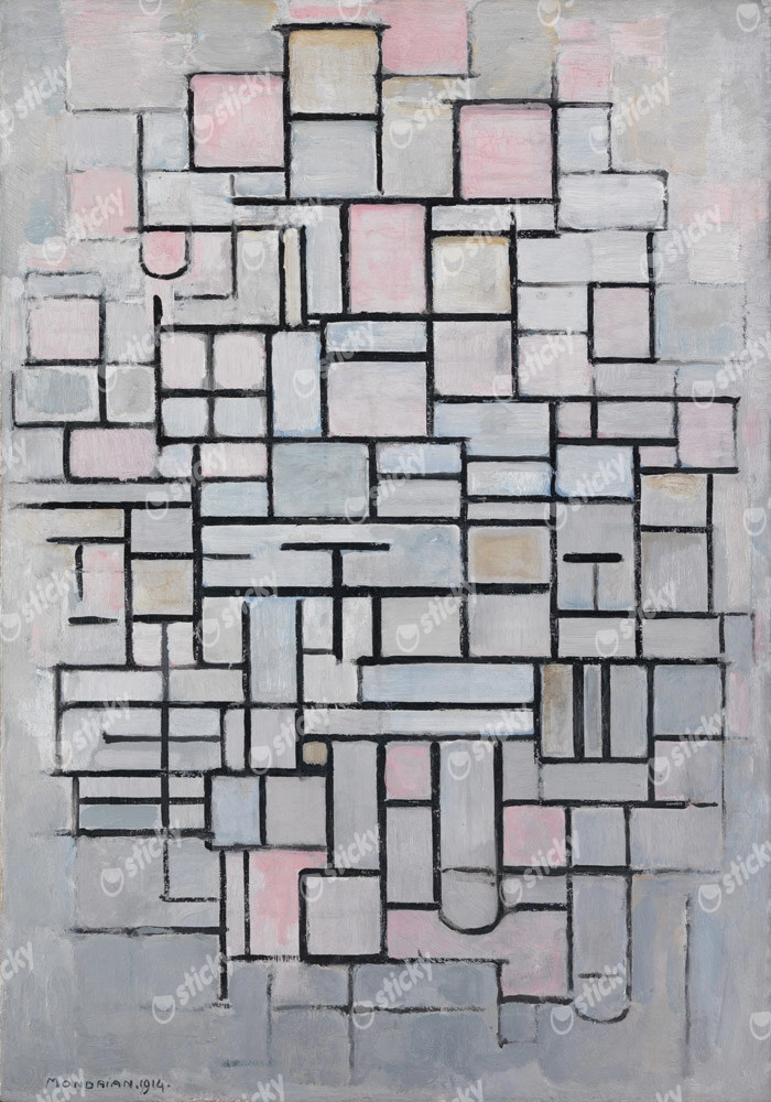 Πινακας σε καμβά MONDRIAN - COMPOSITION NO IV