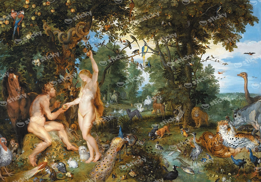 Πινακας σε καμβά RUBENS - ADAM EVA