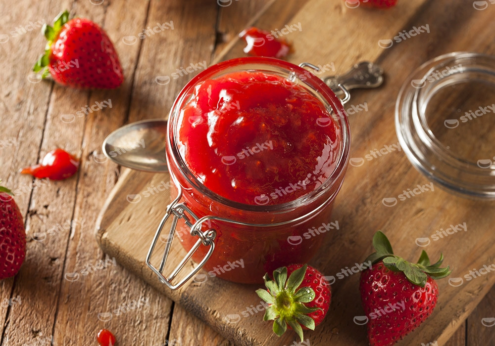 Πινακας σε καμβά HOMEMADE STRAWBERRY