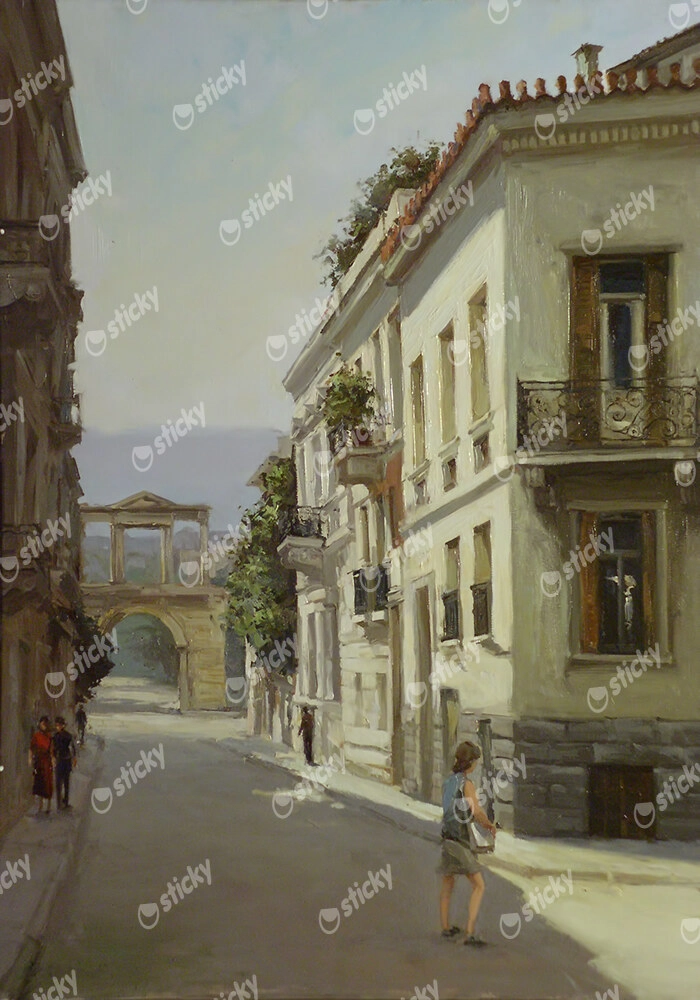 Πινακας σε καμβά STREETS OF ATHENS 9