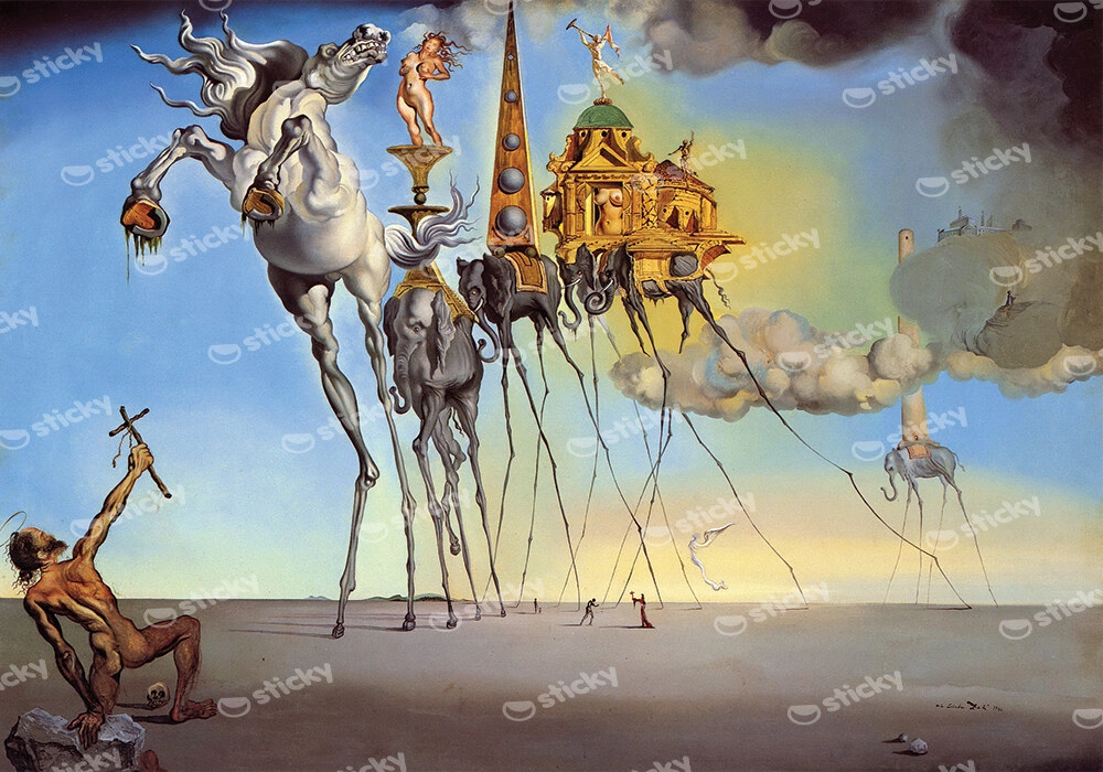 Πίνακας σε καμβά DALI - THE TEMPTATION OF ST ANTHONY