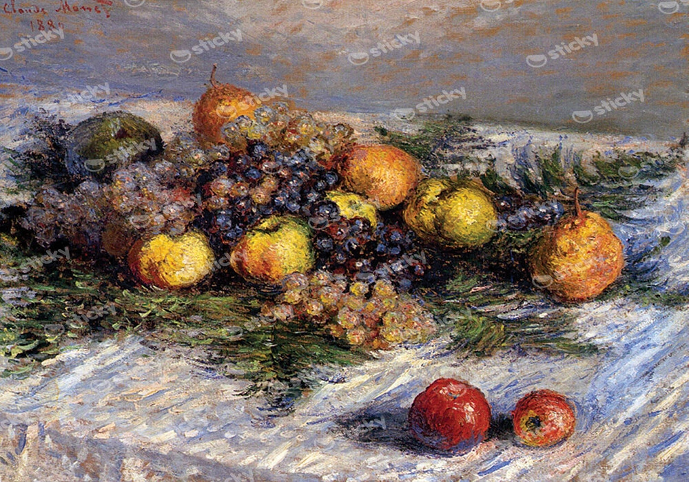 Πινακας σε καμβά MONET - PEARS AND GRAPES