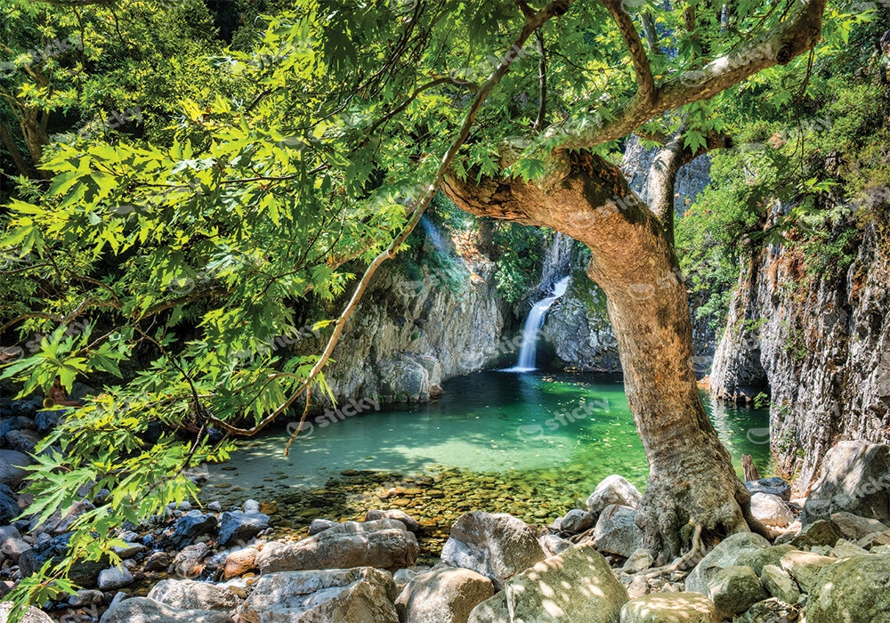 Πινακας σε καμβά SAMOTHRAKI VATHRES WATERFALLS GREECE