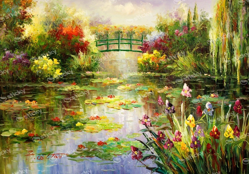 Πινακας σε καμβά WATER LILIES POND