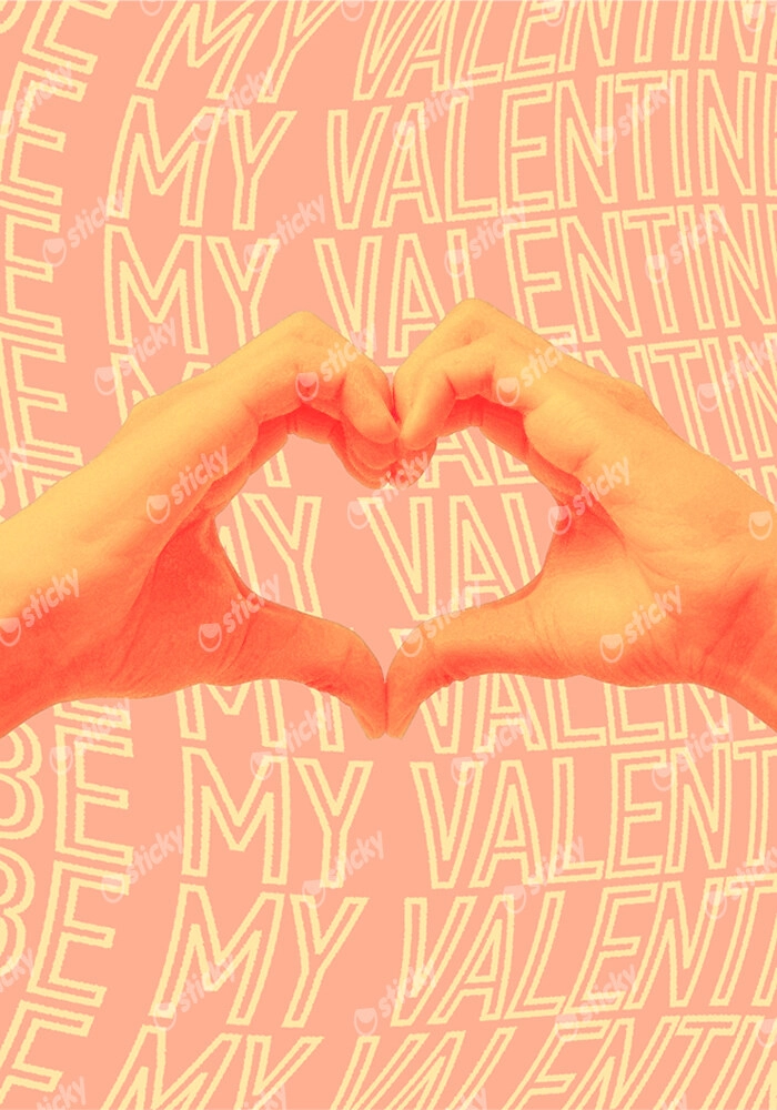 Πινακας σε καμβά BE MY VALENTINE
