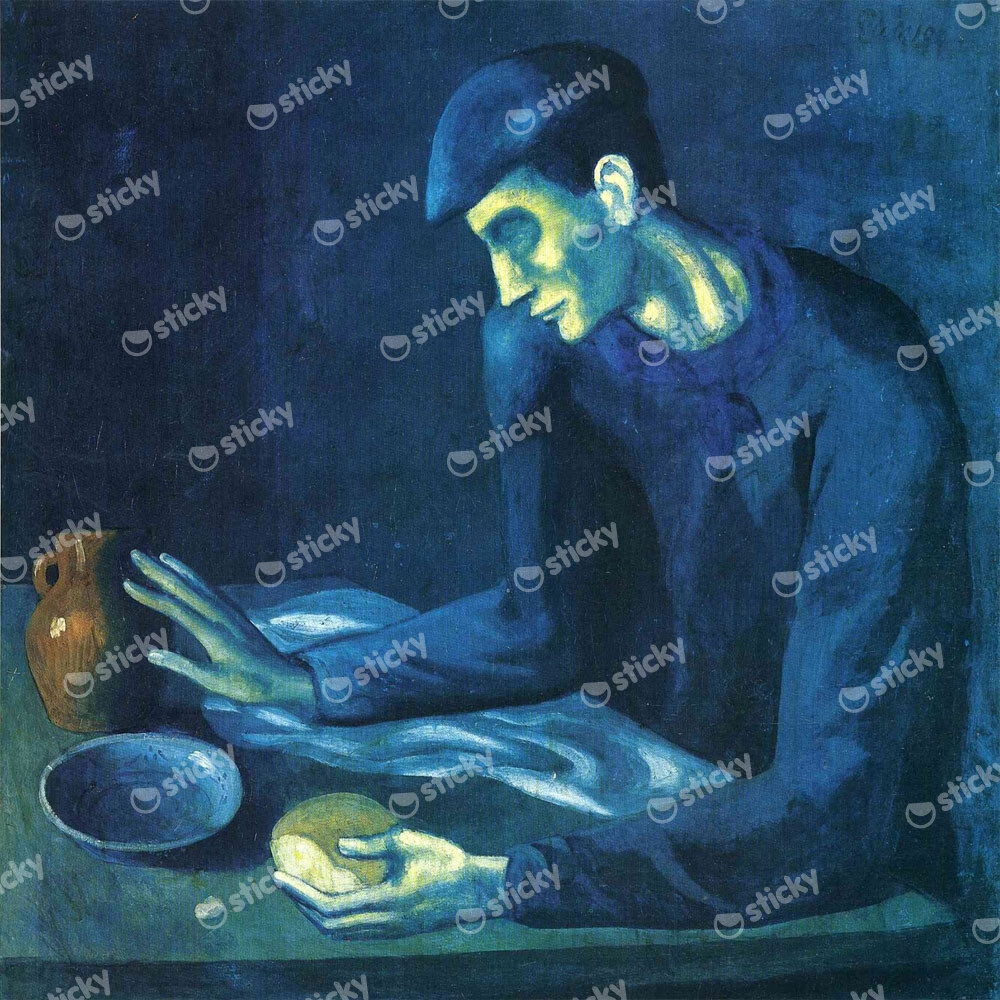 Πίνακας Τετράγωνος PICASSO - BREAKFAST OF A BLIND MAN