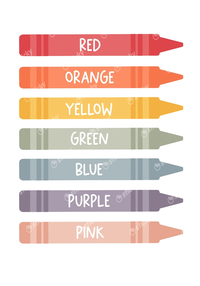 Πινακας σε καμβά CRAYONS COLORS