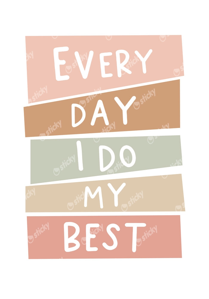 Πινακας σε καμβά EVERY DAY MY BEST
