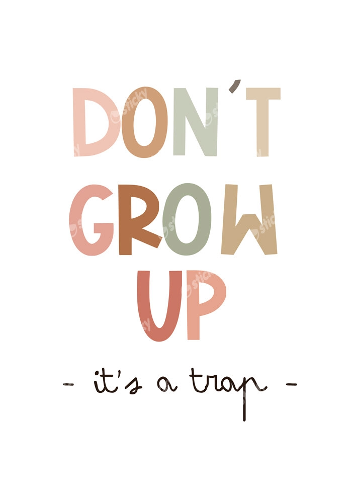 Πινακας σε καμβά DONT GROW UP