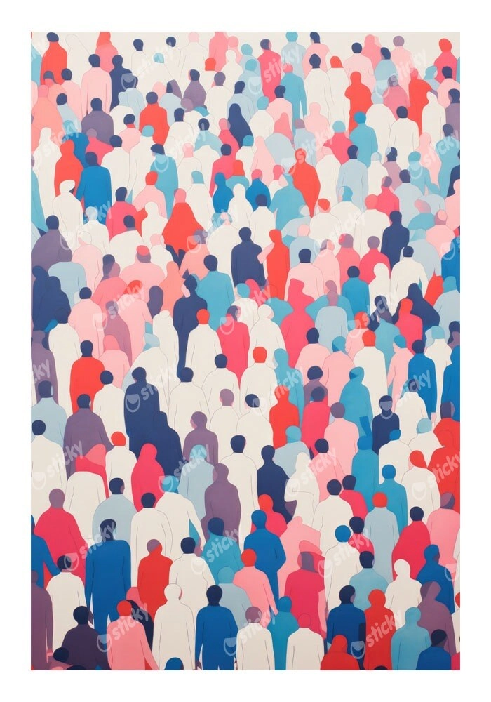 Πόστερ MEN CROWD