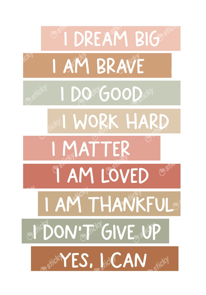 Πινακας σε καμβά POSITIVE THINKING