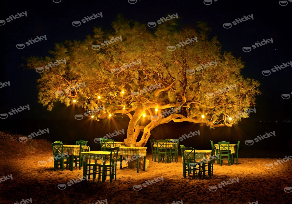 Πινακας σε καμβά TAVERN IN NAXOS