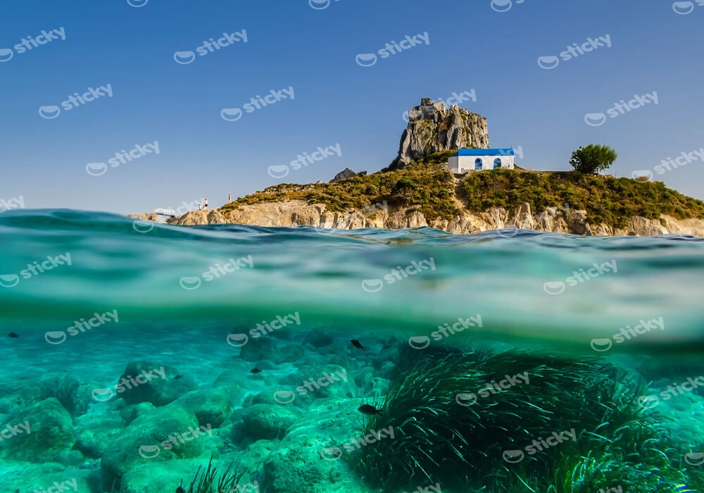 Πινακας σε καμβά KASTRI KOS 2