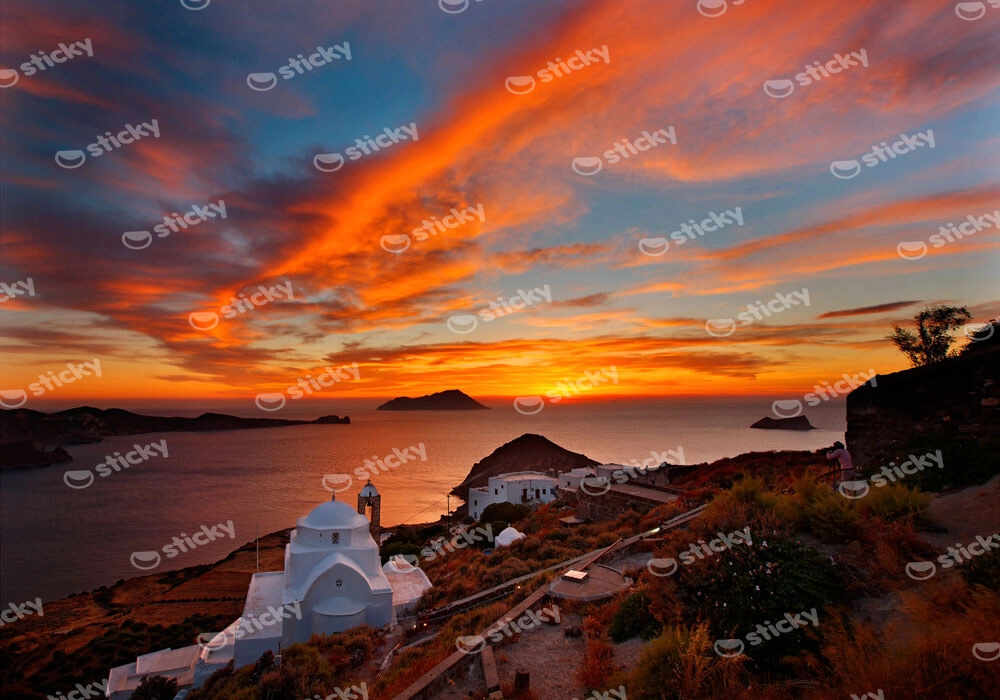 Πινακας σε καμβά KASTRO MILOS
