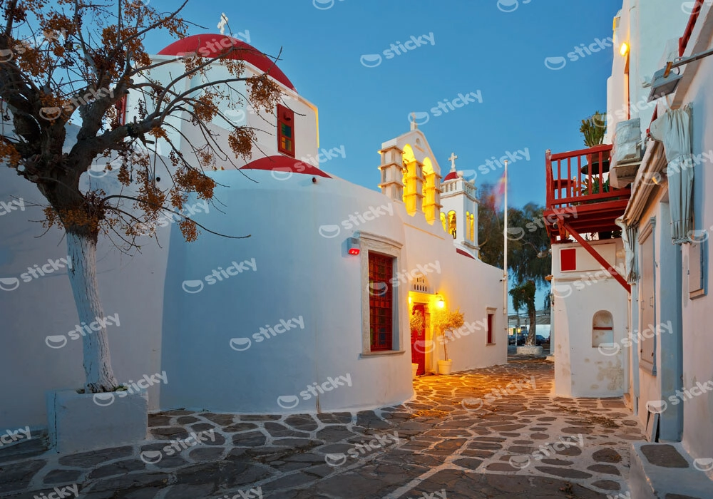 Πινακας σε καμβά MYKONOS CHURCH