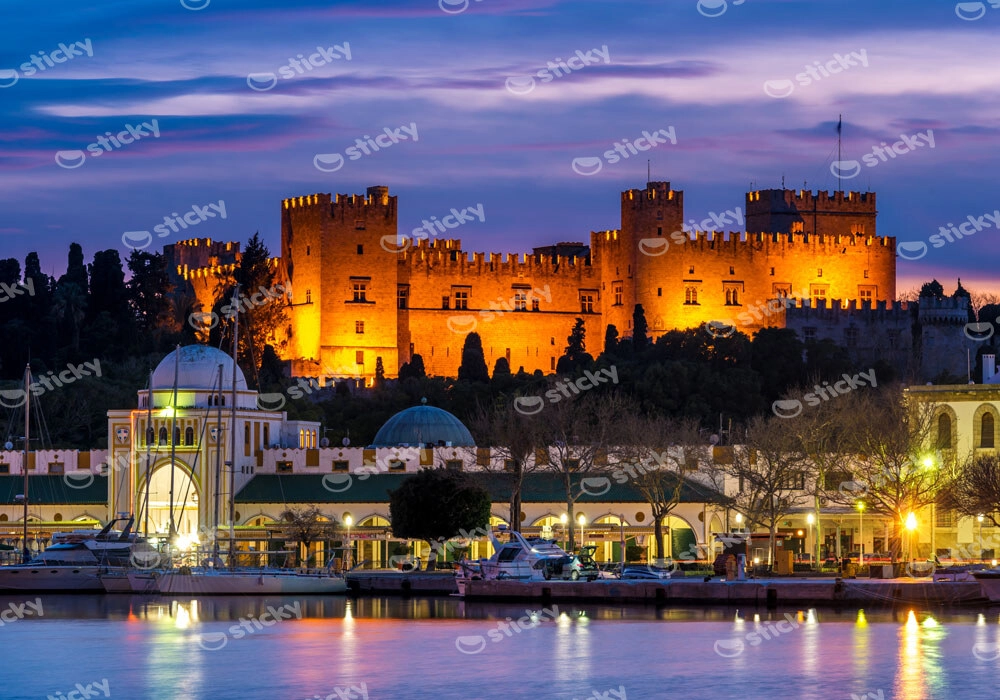 Πινακας σε καμβά PALACE OF RHODES 2