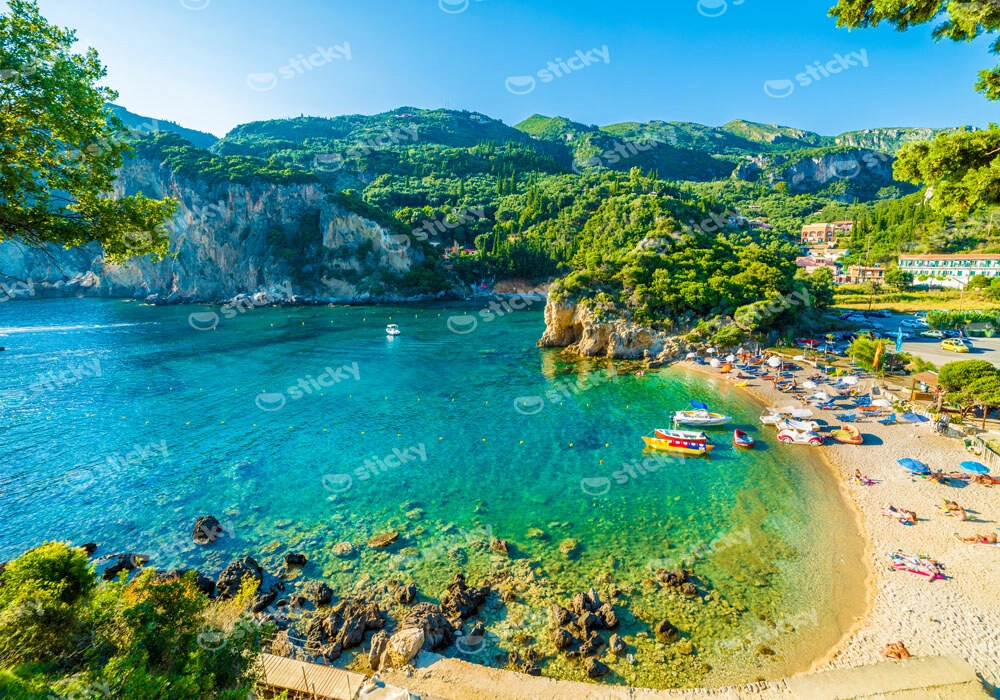 Πινακας σε καμβά PALEOKASTRITSA CORFU 3