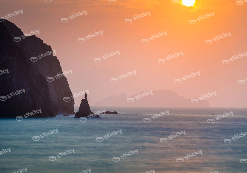 Πινακας σε καμβά POLLONIA BEACH MILOS