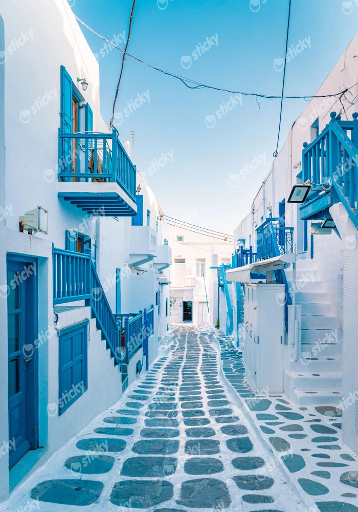 Πινακας σε καμβά ALLEY IN MYKONOS 2