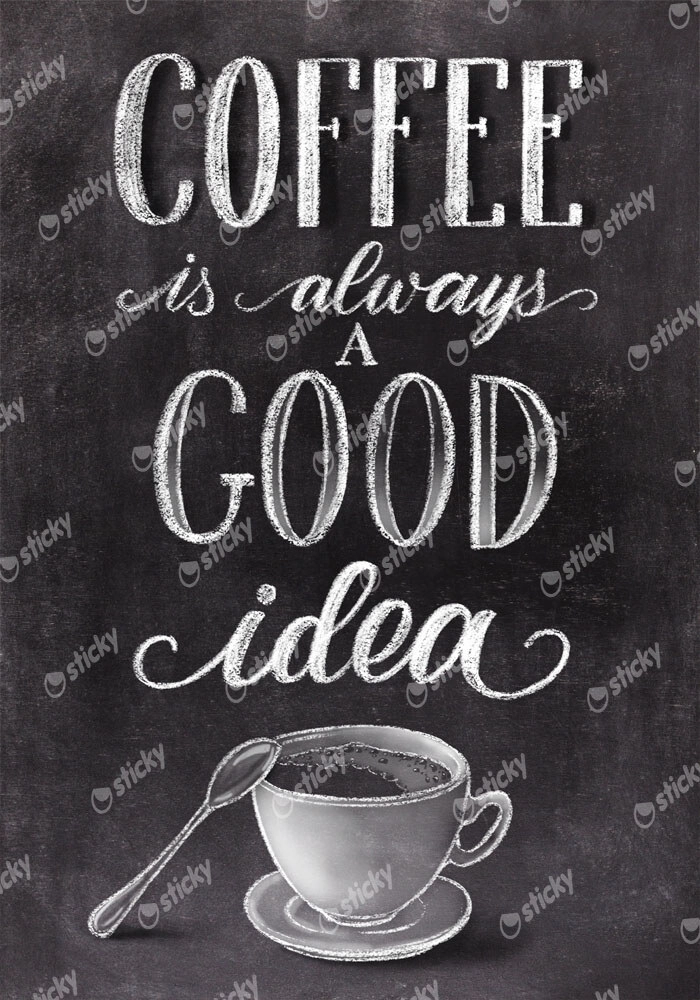 Πινακας σε καμβά COFFEE IS ALWAYS A GOOD IDEA