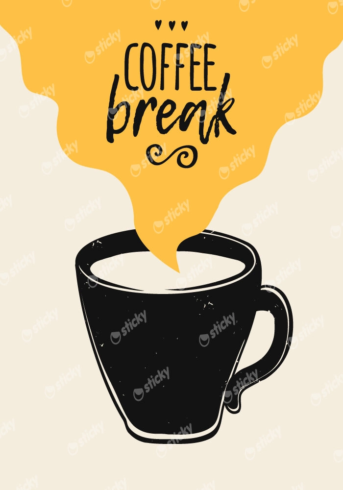 Πινακας σε καμβά COFFEE BREAK