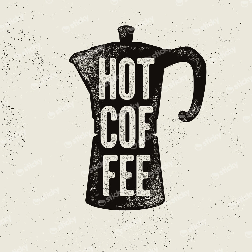 Πίνακας Τετράγωνος HOT COFFEE