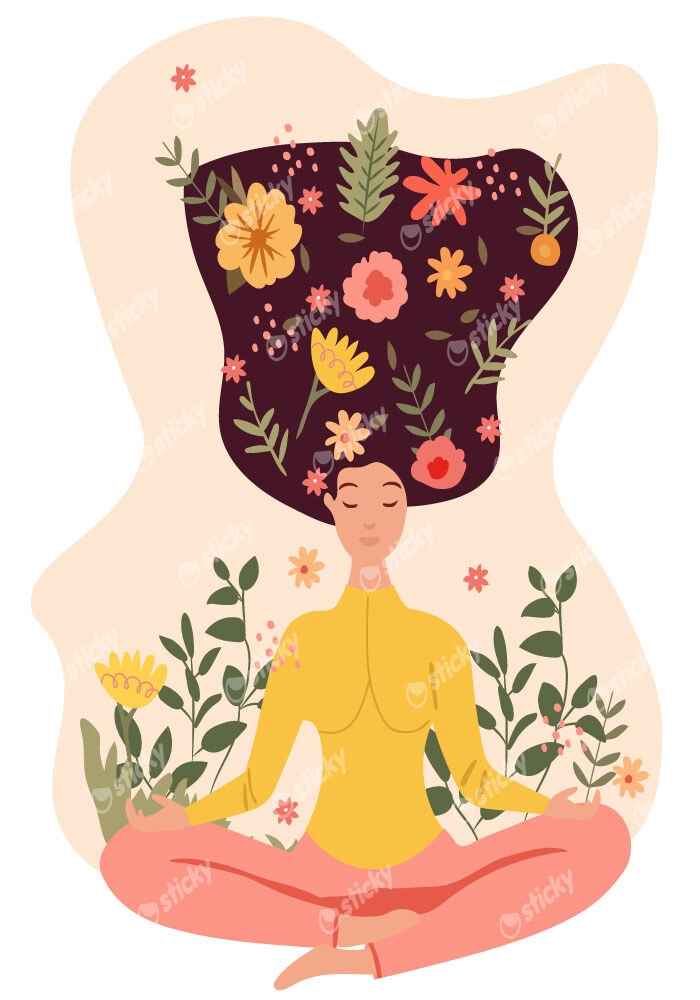 Πινακας σε καμβά YOGA LOTUS POSITION