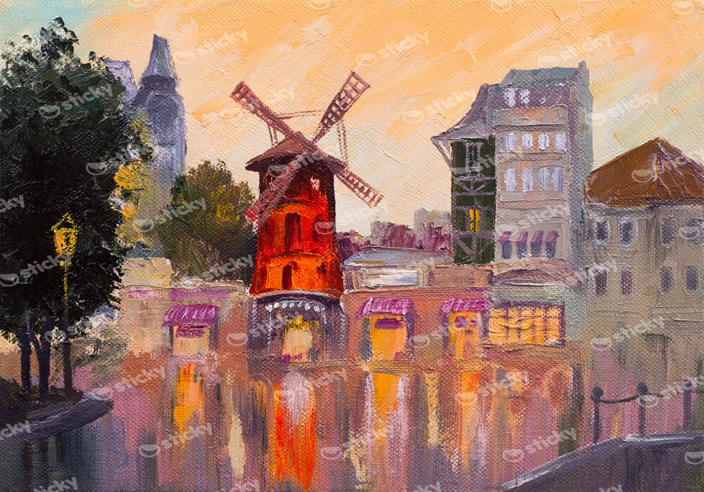 Πινακας σε καμβά MOULIN ROUGE PAINTING