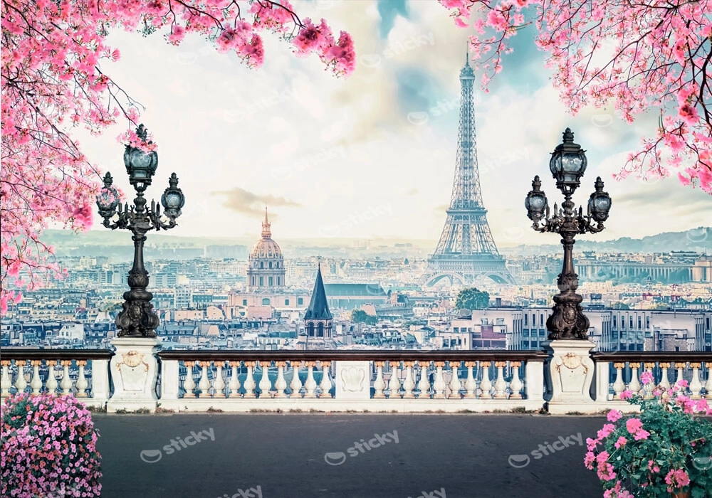 Πινακας σε καμβά ROMANTIC PARIS AT SPRING