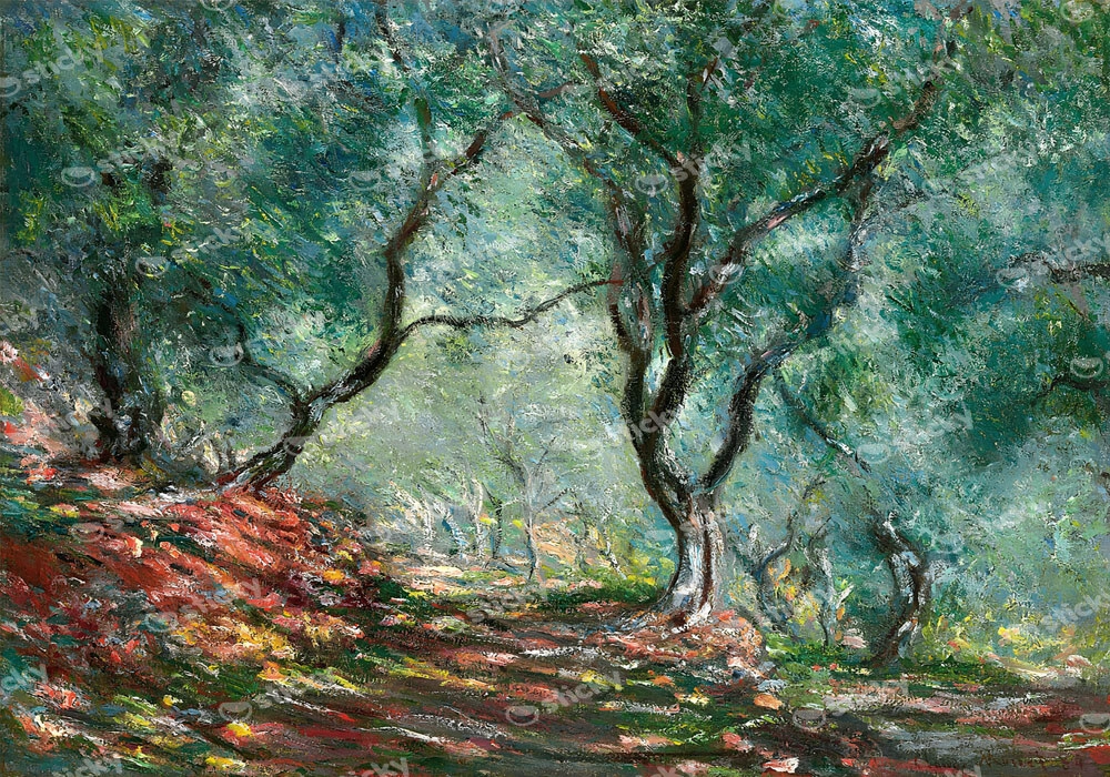 Πινακας σε καμβά MONET - OLIVE TREE IN MORENO GARDEN